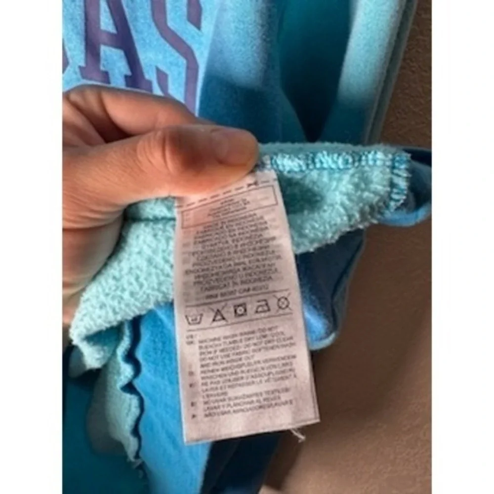 Adidas Mens XL Blue‎ Hoodie Sweatshirt Pullover Tie Dye Athleisure